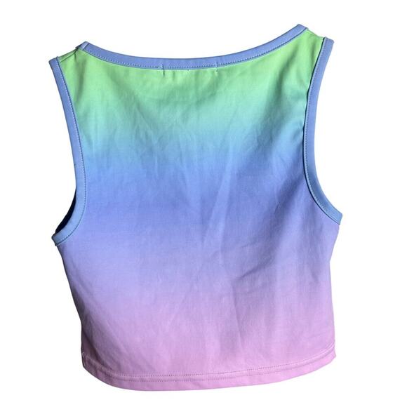 Olivia Rubin Ombre Cropped Tank Top Size L - Picture 2 of 4